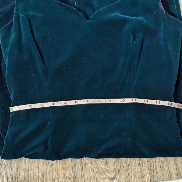 Vintage Velvet Dress Karen Lucas for Niki Green Wiggle Dress Sleeveless Union 12 - Picture 14 of 15